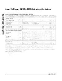 MAX4502CUK+T Datasheet Pagina 4