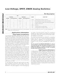 MAX4502CUK+T Datasheet Page 6