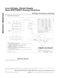 MAX4544EUT+C6W Datasheet Page 16