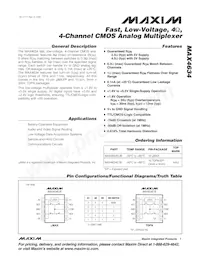 MAX4634EUB+TG002 Datenblatt Cover