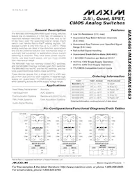 MAX4662EPE+ Datasheet Cover