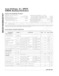 MAX4707EXK+TG002 Datasheet Page 2