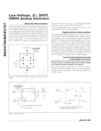 MAX4707EXK+TG002 Datasheet Pagina 6