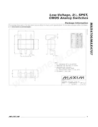 MAX4707EXK+TG002 Datasheet Pagina 9