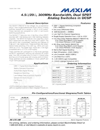 MAX4717EUB+TG002 Datasheet Cover