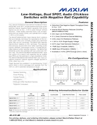 MAX4744ELB+TGC1 Datasheet Copertura