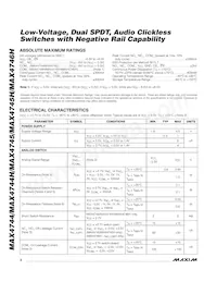 MAX4744ELB+TGC1 Datasheet Pagina 2