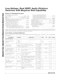 MAX4764ETB+TGA8 Datasheet Pagina 2