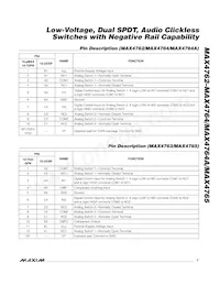 MAX4764ETB+TGA8 Datasheet Page 7