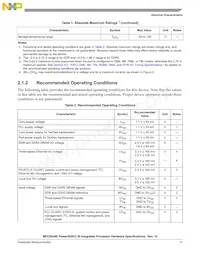 MPC8548VTAVHD Таблица данных Страница 11