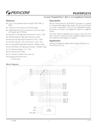 PI3VDP3212ZLE+DAX Datasheet Cover