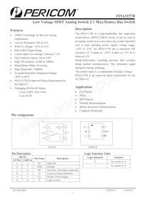 PI5A3157BZUE+DMX Datasheet Cover