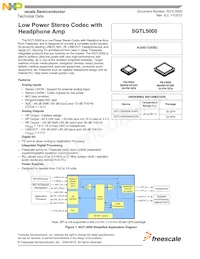 SGTL5000XNAA3R2 Datenblatt Cover