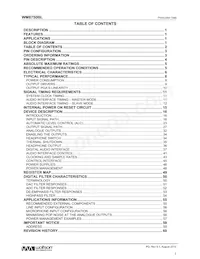 WM8750CBLGEFL/R Datasheet Pagina 2