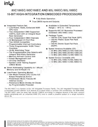 A80C186ECI Datasheet Copertura