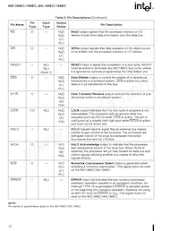 A80C186ECI Datasheet Page 12