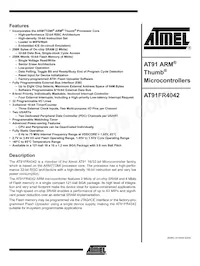 AT91FR4042-CI-T Datasheet Cover