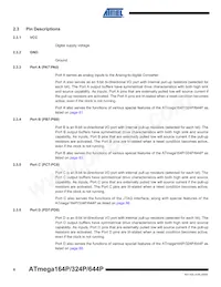 ATMEGA164P-20MCUR Datenblatt Seite 6