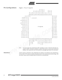 ATMEGA169V-8MU Datasheet Page 2
