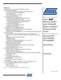 ATMEGA644P-A15AZ Datenblatt Cover