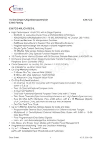 C167CSL40MCABXUMA2 Datasheet Pagina 5