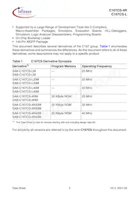 C167CSL40MCABXUMA2 Datasheet Pagina 6