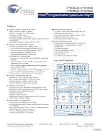 CY8C29666-24LFXIT Datasheet Copertura