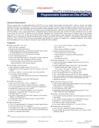 CY8C3446PVI-092 Datasheet Cover