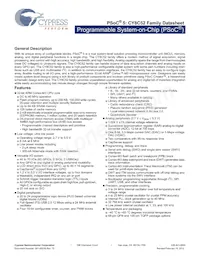 CY8C5247LTI-089 Datasheet Copertura