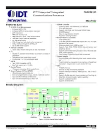 IDT79RC32T355-180DHG數據表 封面