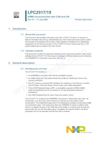 LPC2919FBD144/01/ Datenblatt Cover