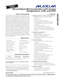 MAXQ3100-EMN+ Datasheet Copertura