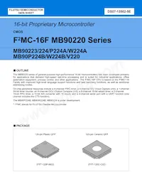 MB90224PF-GT-370E1 Datasheet Cover