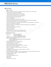 MB90224PF-GT-370E1 Datasheet Page 2