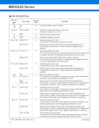 MB90224PF-GT-370E1 Datasheet Pagina 6