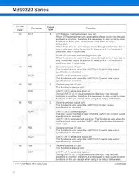 MB90224PF-GT-370E1 Datasheet Page 10