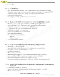 MC56F84462VLH Datasheet Pagina 10