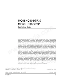 MC68HC908GP16CFB Datasheet Pagina 3