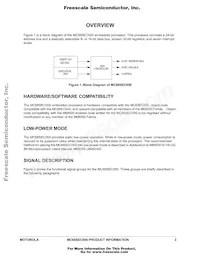 MC68SEC000FU16 Datasheet Pagina 3