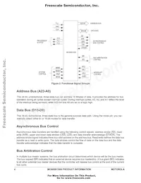 MC68SEC000FU16 Datasheet Pagina 4