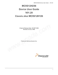 MC9S12H128VFVE Datenblatt Cover