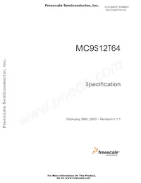 MC9S12T64MPKE16數據表 封面