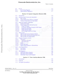 MCHC908RF2MFAE Datasheet Pagina 11