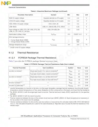 MCIMX6Q5EYM10ACR數據表 頁面 20