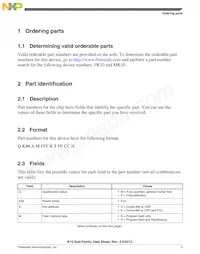 MK10DN128VLH5R Datasheet Pagina 3