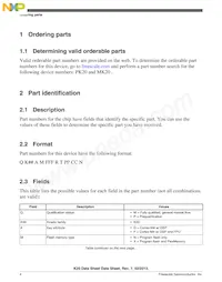 MK20DN512ZAB10R Datasheet Pagina 4