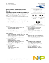 MK24FN1M0CAJ12R Datasheet Copertura