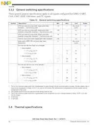 MK60DN512ZAB10R Datasheet Pagina 22