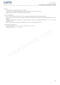 ML610Q409P-NNNTB03A7 Datasheet Pagina 3