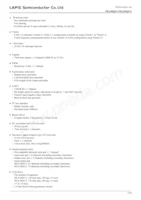 ML610Q412P-NNNTB03A7 Datasheet Page 2